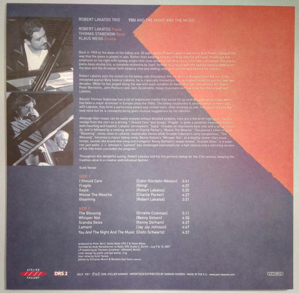 Master Release: You And The Night And The Music by Robert Lakatos Trio