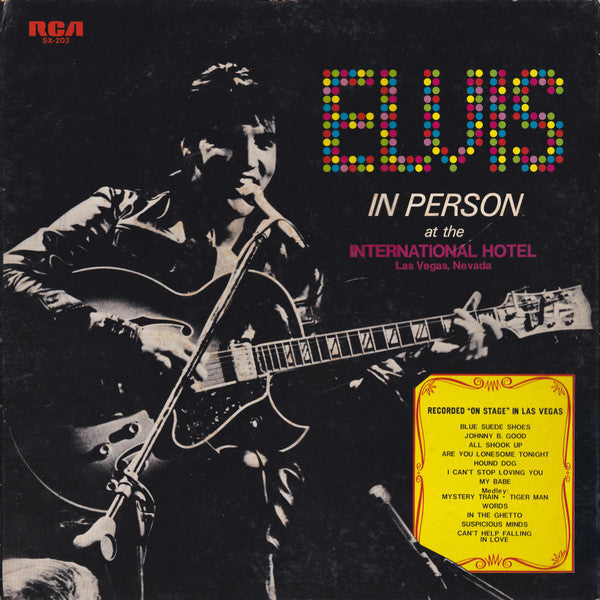 Release: Elvis In Person At The International Hotel Las Vegas, Nevada-Vinyl-Japan-1975-SX-203-10928511