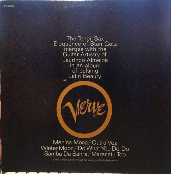 Stan Getz With Guest Artist Laurindo Almeida