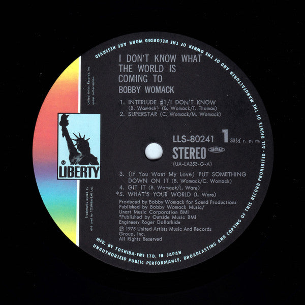 Release: I Don't Know What The World Is Coming To-Vinyl-Japan-1975-LLS-80241-17346985