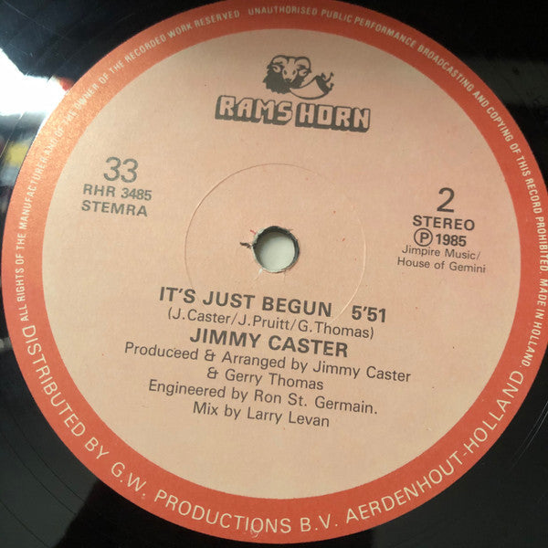 Release: It's Just  Begun-Vinyl-Netherlands-1985-RHR 3485-16229156