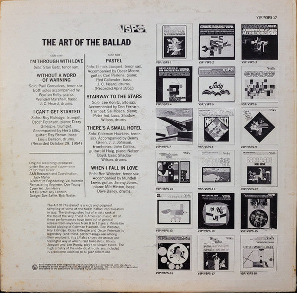 Master Release: The Art Of The Ballad by Various