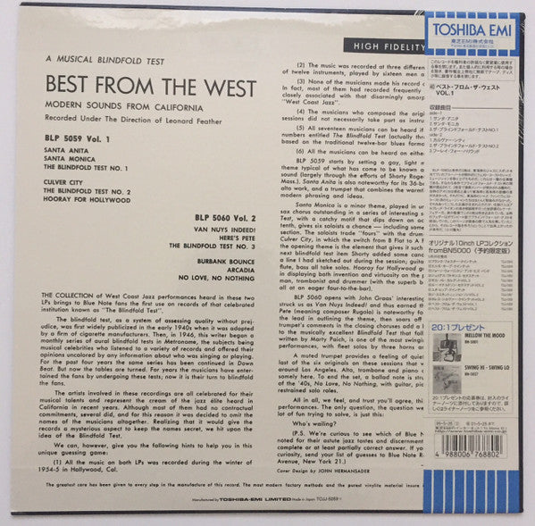 Master Release: Best From The West Vol. 1 • Modern Sounds From California by Various