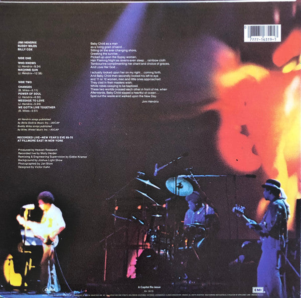 Release: Band Of Gypsys-Vinyl-US-1982-SN-16319-20493910
