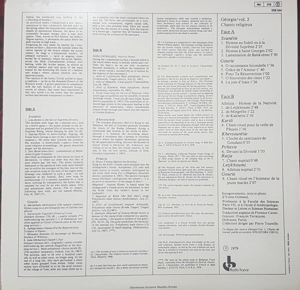 Géorgie : Chants Religieux Vol.2