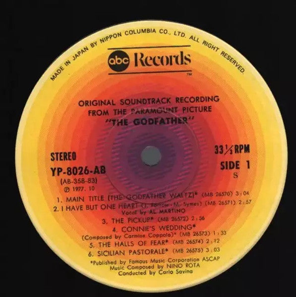The Godfather (Original Soundtrack Recording)