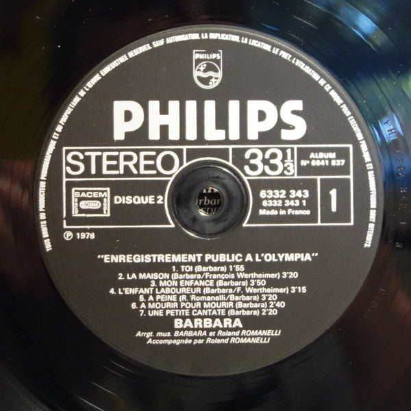 Les Insomnies / Enregistrement Public A L'Olympia