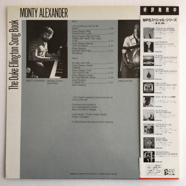 Master Release: The Duke Ellington Song Book by Monty Alexander