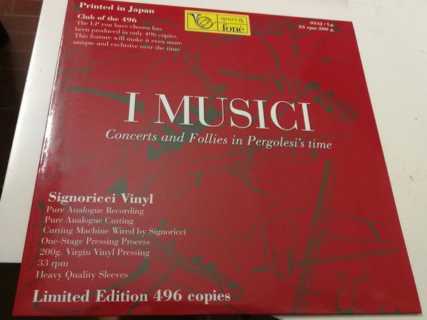 Concerts And Follies In Pergolesi's Time