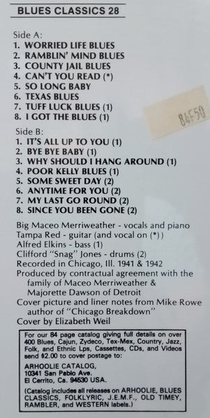 The King Of Chicago Blues Piano Volume One