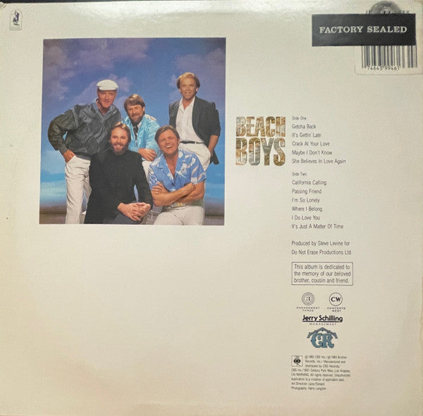 Release: The Beach Boys-Vinyl-US-1985-FZ 39946-24702305