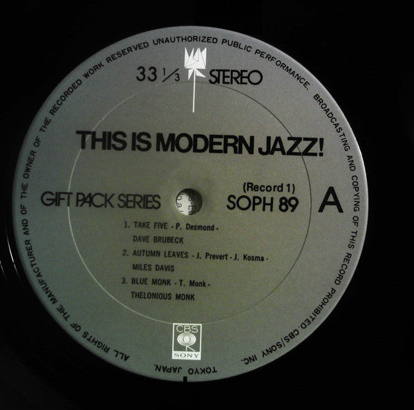 This Is Modern Jazz!