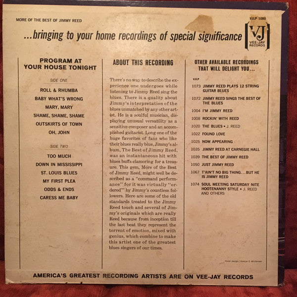 Master Release: Jimmy Reed With More Of The Best by Jimmy Reed