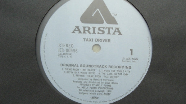 Taxi Driver - Original Soundtrack Recording