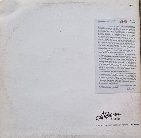 Les Sommets De L'Orgue