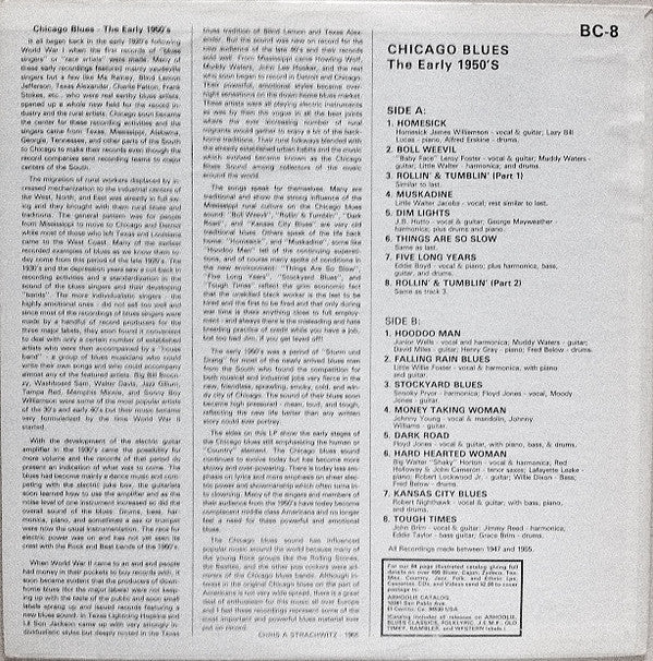 Release: Chicago Blues - The Early 1950's-Vinyl-US-None-BC 8-10708543