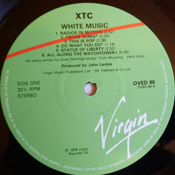 Release: White Music-Vinyl-UK-None-OVED 60-17760697