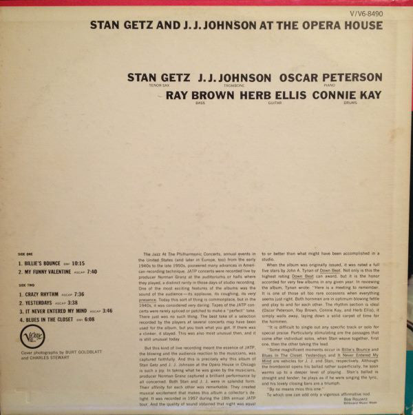 Release: At The Opera House-Vinyl-US-1962-V6-8490-11713679