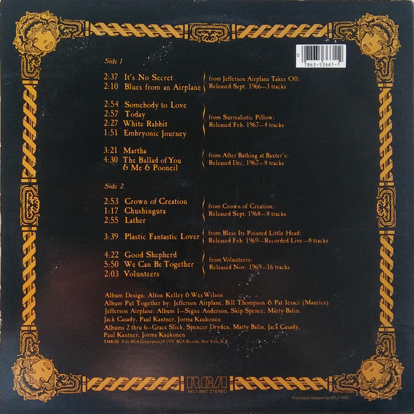 Release: The Worst Of Jefferson Airplane-Vinyl-US-None-AYL1-3661, AYL1-3661, AYL1-3661-13309265