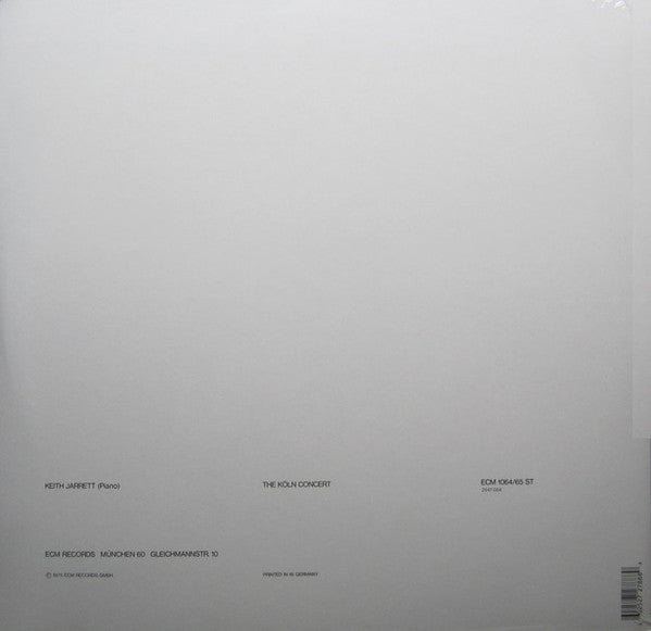 Release: The Köln Concert-Vinyl-Germany-2010-ECM 1064/65, ECM 1064/65 ST, 2641 064-30994147