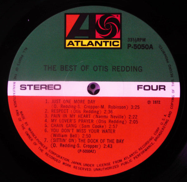 The Best Of Otis Redding = ベスト・オブ・オーティス・レディング