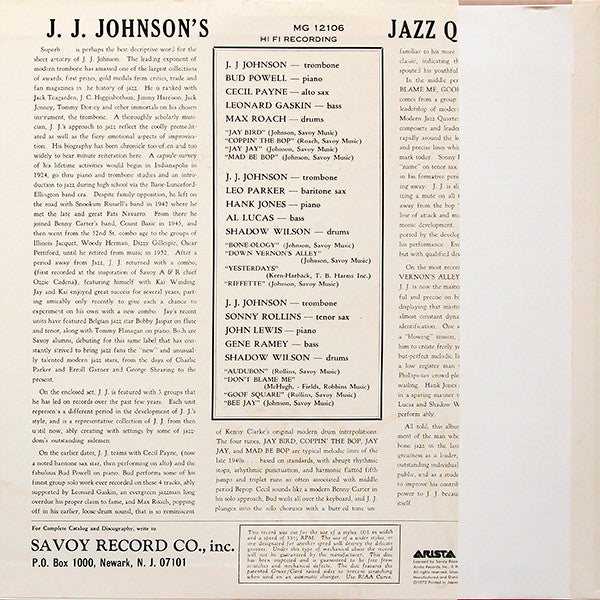 J.J. Johnson's Jazz Quintets
