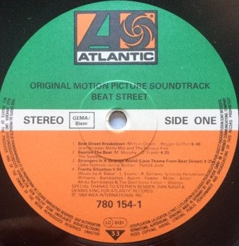 Release: Beat Street (Original Motion Picture Soundtrack) - Volume 1-Vinyl-Germany-1984-780 154-1-13499641
