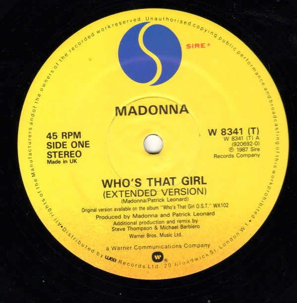 Who's That Girl (Extended Version)