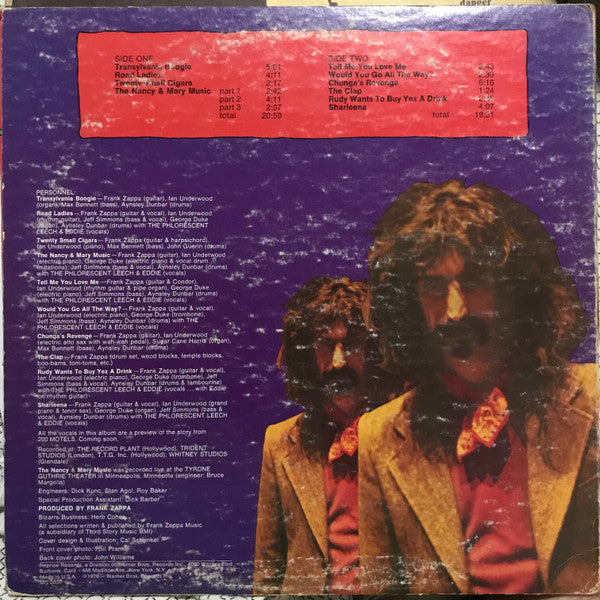 Master Release: Chunga's Revenge by Frank Zappa