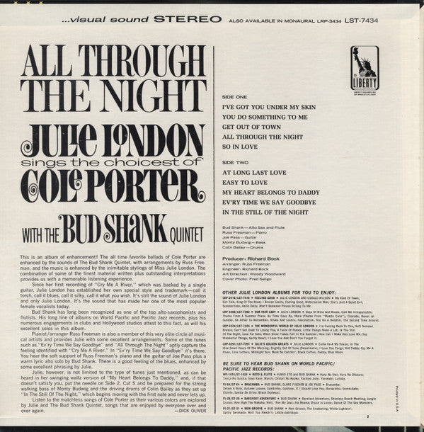 All Through The Night (Julie London Sings The Choicest Of Cole Porter)