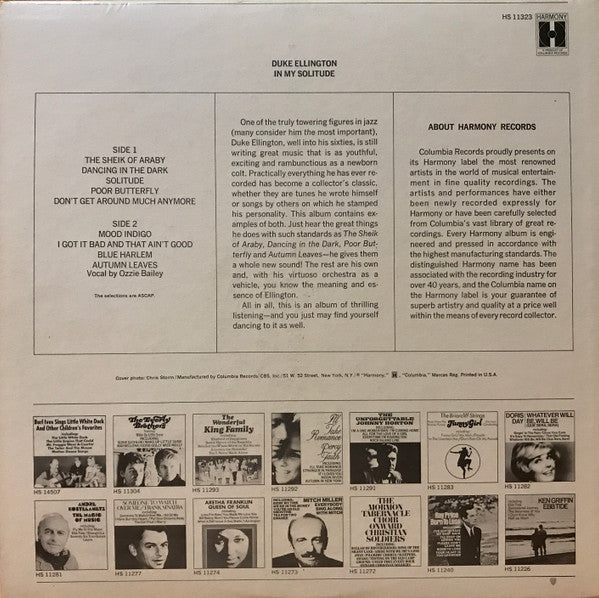 Master Release: In My Solitude by Duke Ellington