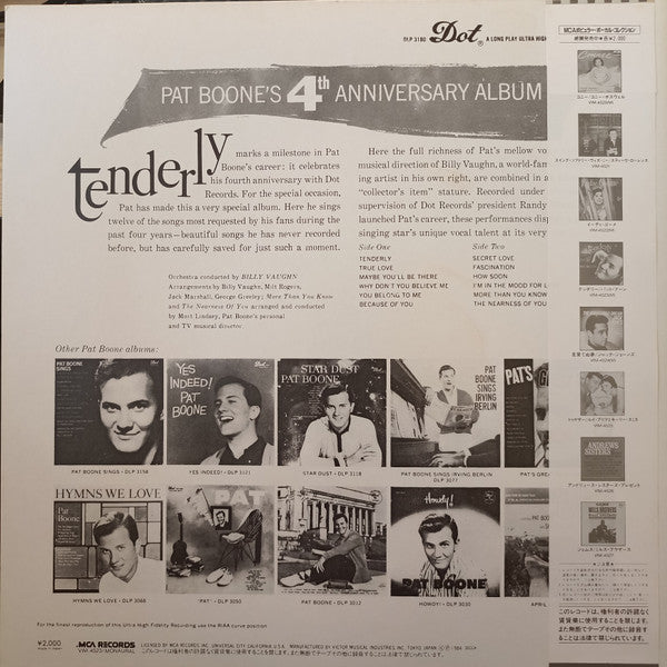Master Release: Tenderly by Pat Boone