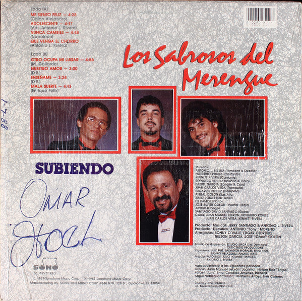 Master Release: Subiendo by Los Sabrosos Del Merengue