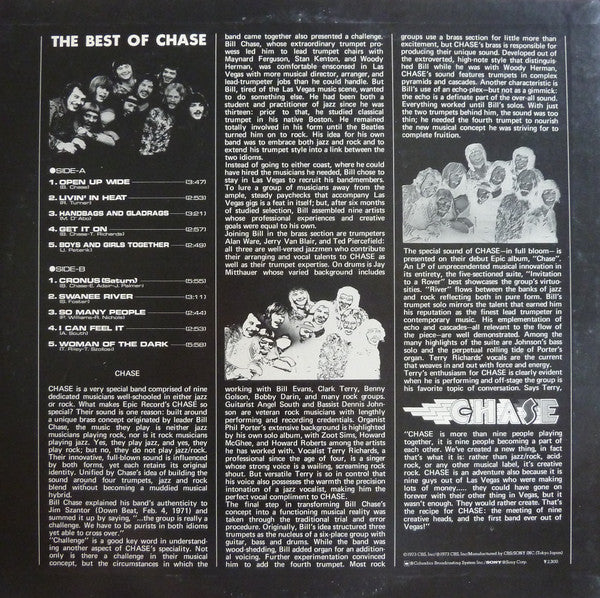 Release: The Best Of Chase-Vinyl-Japan-1973-ECPM-49-19530673
