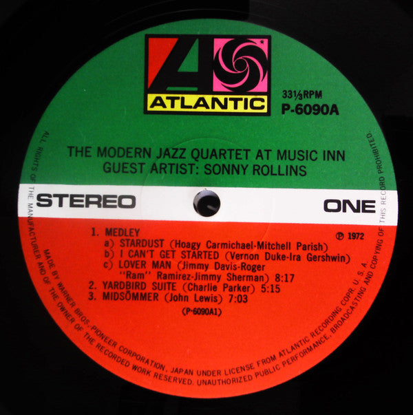 The Modern Jazz Quartet At Music Inn —  Volume 2