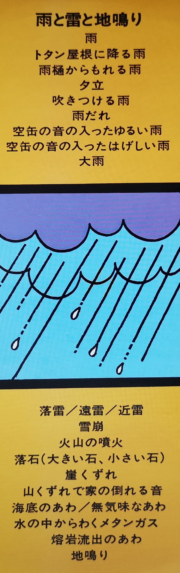 雨と雷と地鳴り