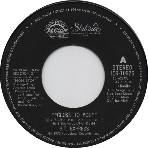 Close To You / Whatcha Think About That ?