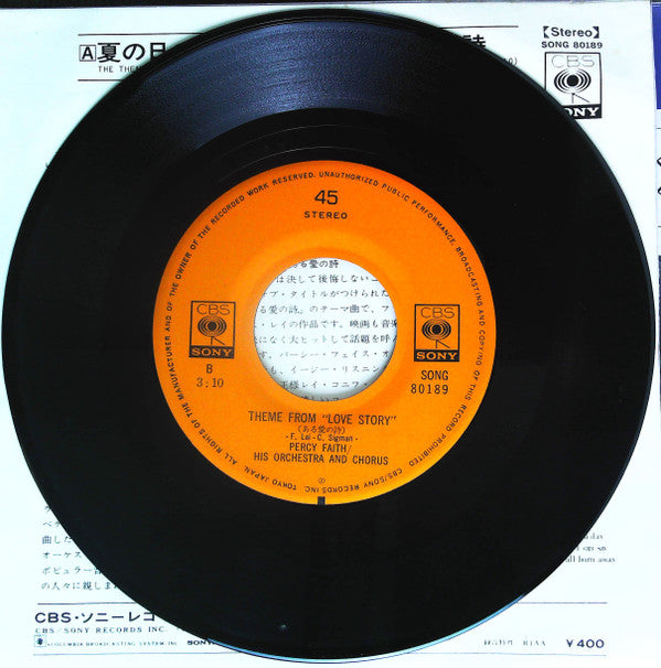 The Theme From "A Summer Place" / Theme From "Love Story"