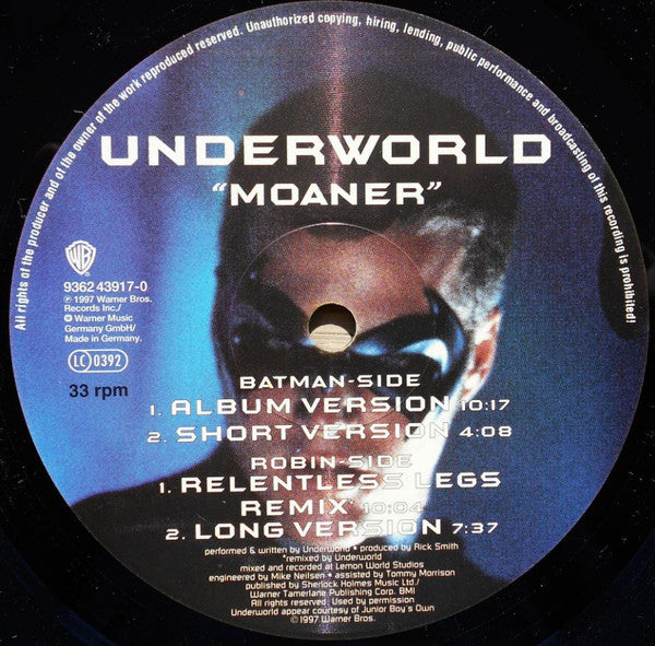 Master Release: Moaner by Underworld