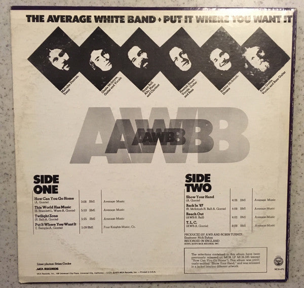 Release: Show Your Hand-Vinyl-US-1975-MCA-475-10765085