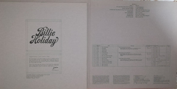 Billie Holiday Vol. 1