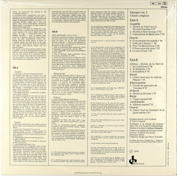 Master Release: Géorgie : Chants Religieux Vol.2 by Various