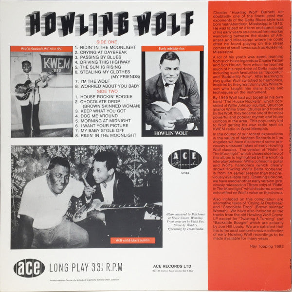 Master Release: Ridin' In The Moonlight by Howlin' Wolf