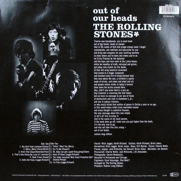 Release: Out Of Our Heads-Vinyl-Germany-None-820 049-1-10384323