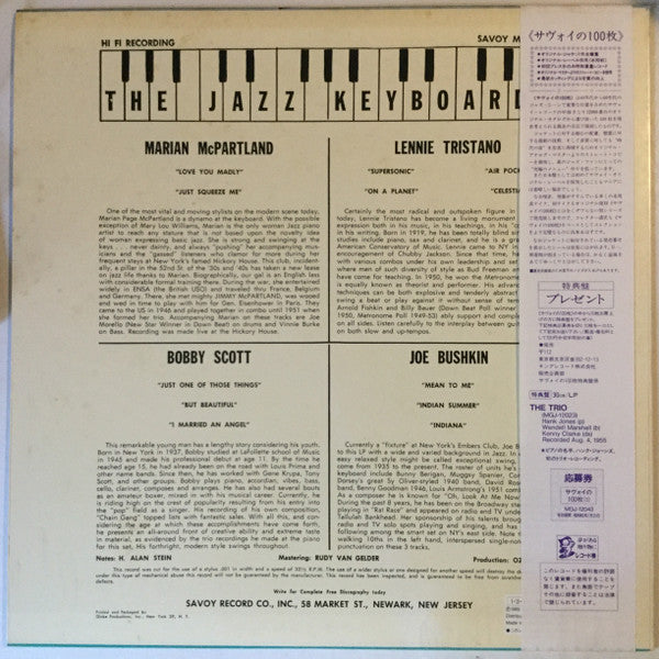 Master Release: The Jazz Keyboards by Lennie Tristano