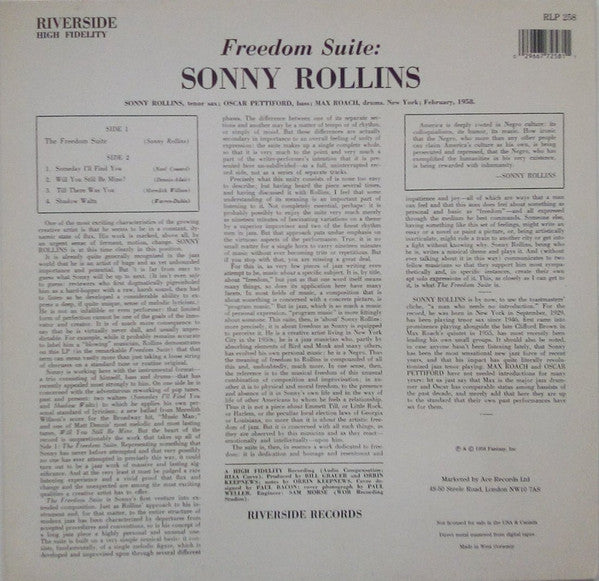 Release: Freedom Suite-Vinyl-Germany-None-RLP 258-14074058