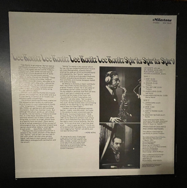 Release: Spirits-Vinyl-US-None-MSP-9038-33353168