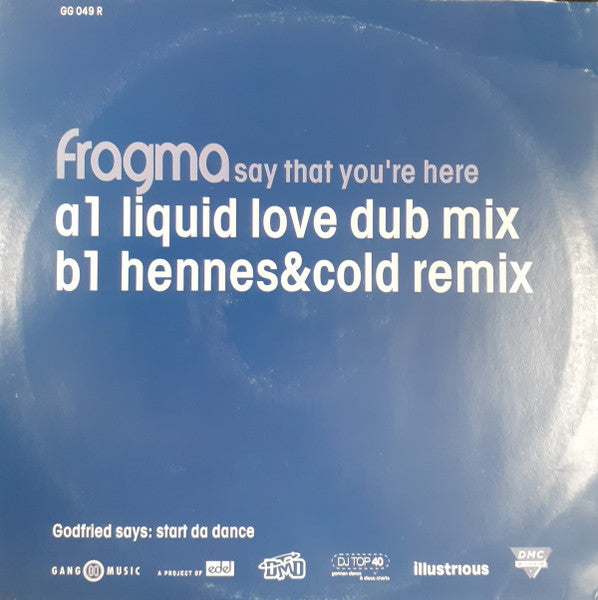 Say That You're Here (Remixes)