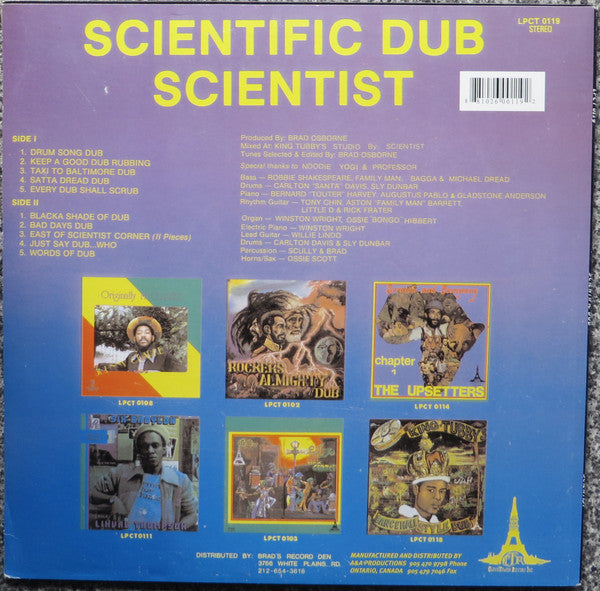 Master Release: Scientific Dub by Scientist