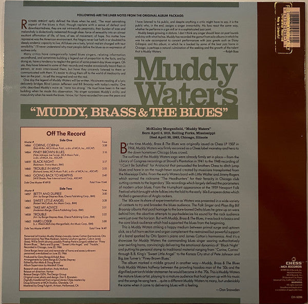Release: Muddy, Brass & The Blues-Vinyl-US-1989-CH-9286, MCA8441-31439525